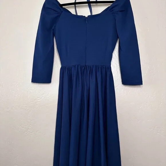 Starlet Swing Dress in Cornflower Blue- Vixen by Micheline Pitt XS - Picture 3 of 4